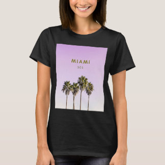 Miami 305 Handflatan Träd T Shirt