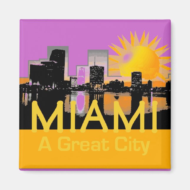MIAMI A Underbar City Magnet (Framsidan)