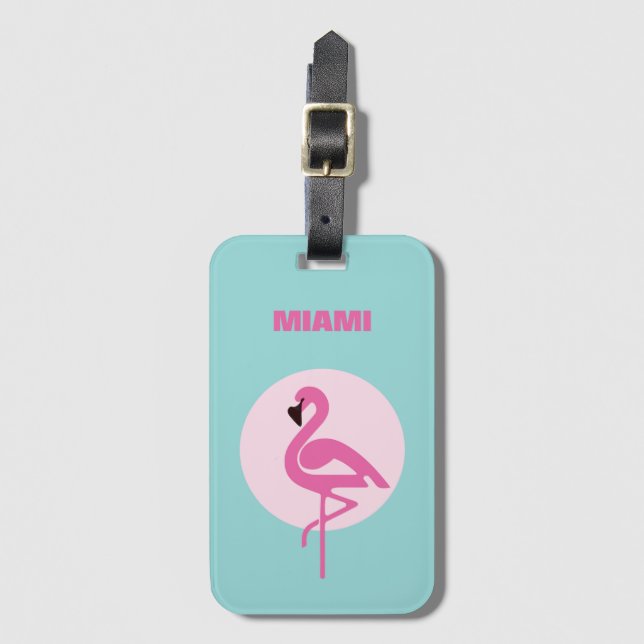 Miami Acrylic Luggage Tag Bagagebricka (Framsida vertikal)