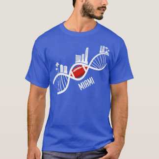 Miami American Football Skyline Florida USA Gift T Shirt