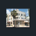 Miami Art Deco Canvastryck<br><div class="desc">Art Deco bygger i North Miami Beach, Florida.</div>
