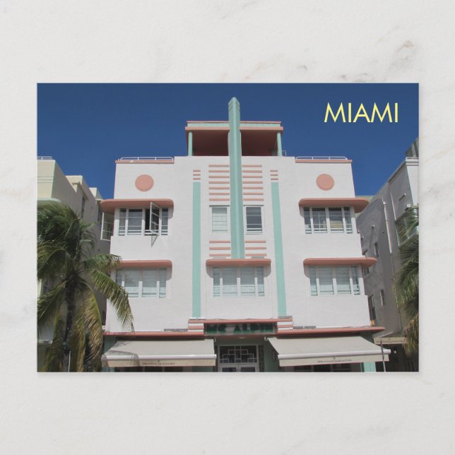 Miami Art Deco-vykort 7 Vykort (Framsida)
