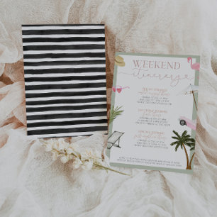 Miami Bachelorette Helg Itinerary Inbjudningar