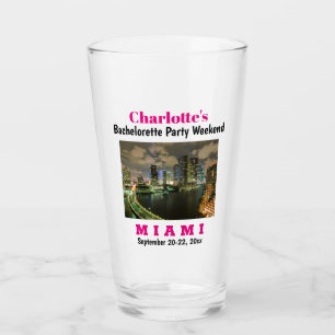 Miami Bachelorette Party Girls Resa Beer Pint Glaskopp