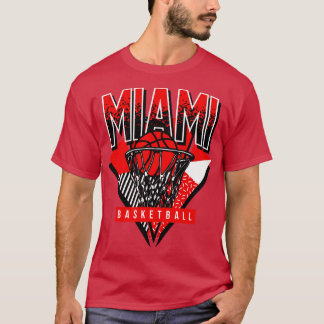 Miami Basketball 90s Throwback T Shirt
