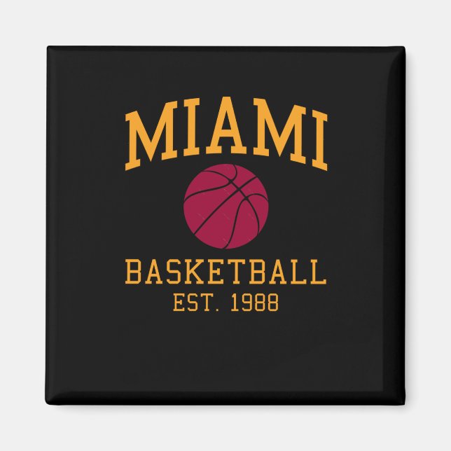 Miami Basketball Magnet (Framsidan)