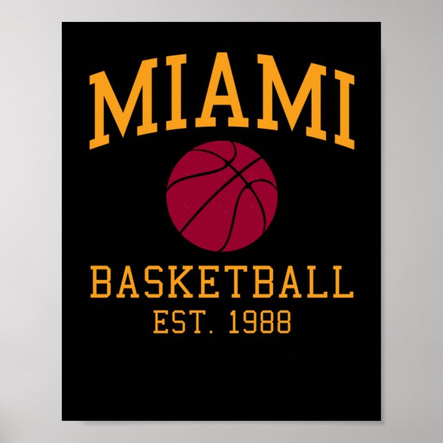 Miami Basketball Poster (Framsidan)