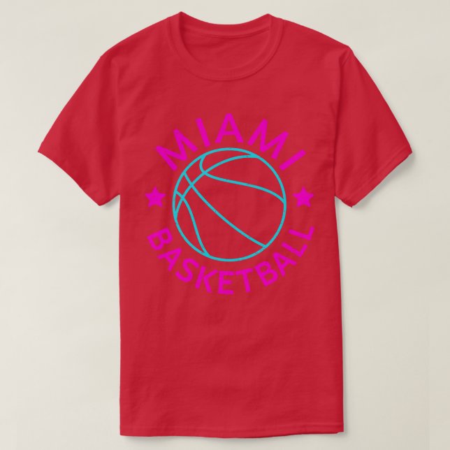 Miami Basketball Team I T Shirt (Design framsida)