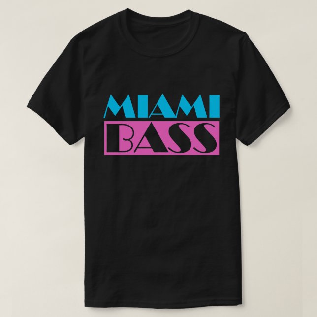 Miami Bass 80s Retro T Shirt (Design framsida)