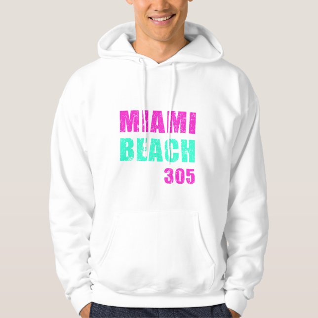 Miami Beach 305 Hoodie (Framsida)