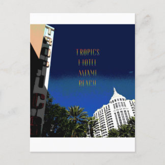 Miami Beach Art Deco Poster Vykort