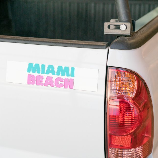Miami Beach Bildekal (På lastbil)