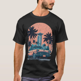 MIAMI beach Cars 9 T Shirt