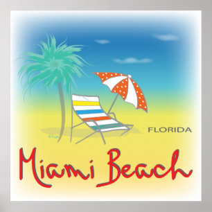 Miami Beach, FL-ordförande Poster