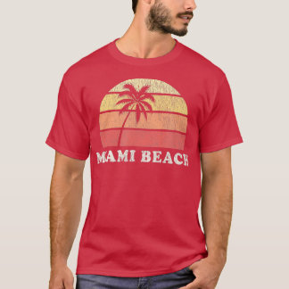 Miami Beach FL Vintage 70s Retro Throwback Design T Shirt