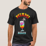Miami Beach Flamingo Funny Florida Tee Party<br><div class="desc">Miami Beach Flamingo Funny Florida Tee Party.</div>