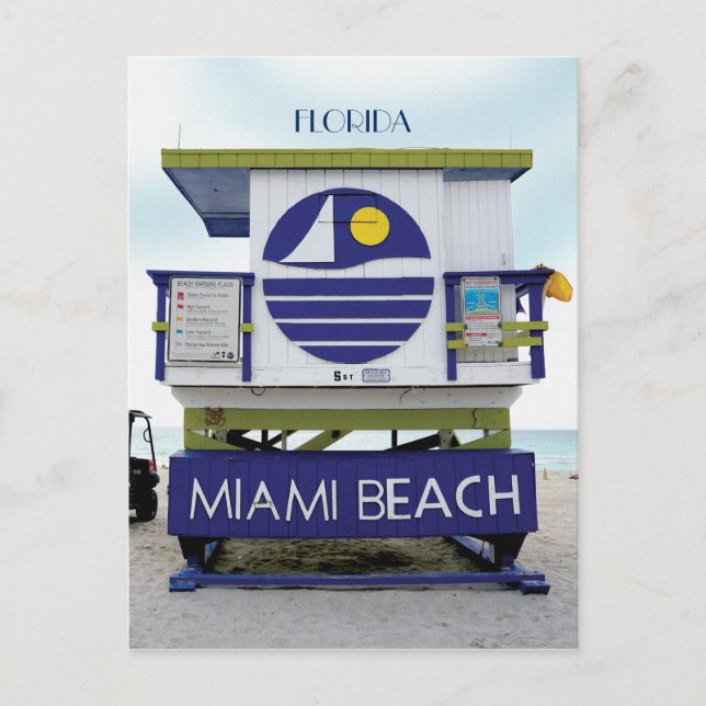 Miami Beach Florida #02 Vykort (Framsida)