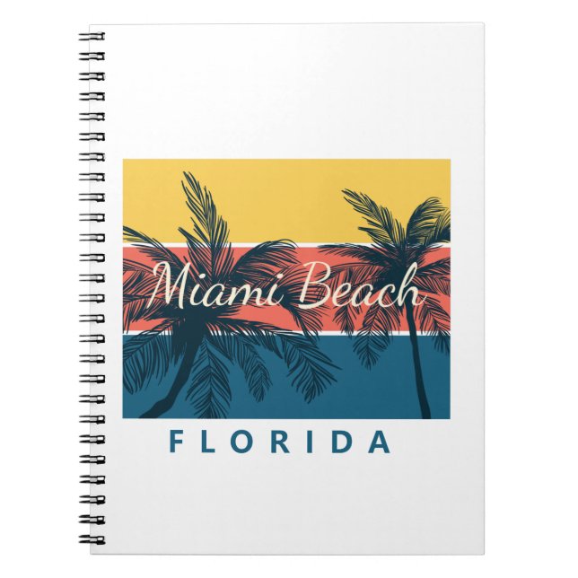 Miami Beach Florida Anteckningsbok (Framsidan)