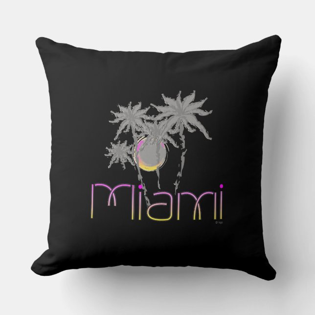Miami Beach, Florida Coola Modern Dekorativ kudde (Framsida)