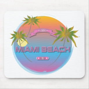 Miami Beach Florida, Est. 1870 Coola Mousepad Musmatta