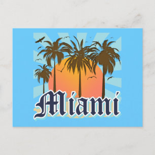 Miami Beach Florida FLA Vykort