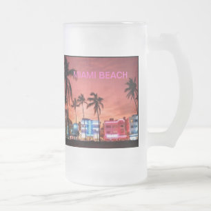 Miami Beach, Florida Frostat Ölglas