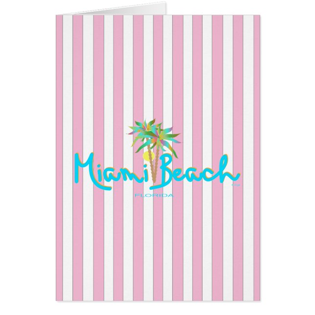 Miami Beach, Florida I Kärlek You Hälsningskort (Framsidan)