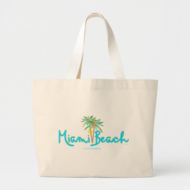 Miami Beach, Florida I Kärlek You Jumbo Tygkasse (Framsidan)