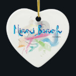 Miami Beach, FLorida Julgransprydnad Keramik<br><div class="desc">Miami Beach är en färglös,  abstrakt design som ser underbar ut på t-shirts,  Mugg,  hattar,  påsar,  hund t-shirt och mycket mer. Underbara gåvor till alla.</div>