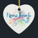 Miami Beach, FLorida Julgransprydnad Keramik<br><div class="desc">Miami Beach är en färglös,  abstrakt design som ser underbar ut på t-shirts,  Mugg,  hattar,  påsar,  hund t-shirt och mycket mer. Underbara gåvor till alla.</div>