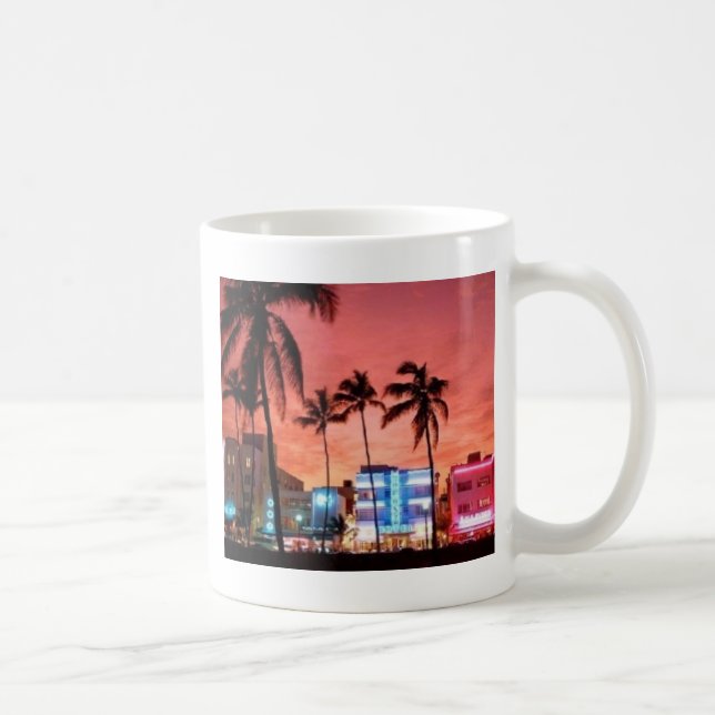 Miami Beach Florida Kaffemugg (Höger)