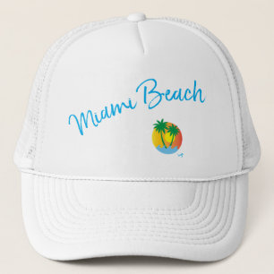 Miami Beach, Florida Logotyp Handflatan Coola Just Keps