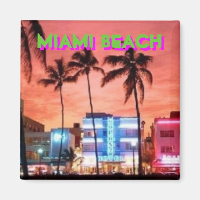 Miami Beach, Florida Magnet (Framsidan)