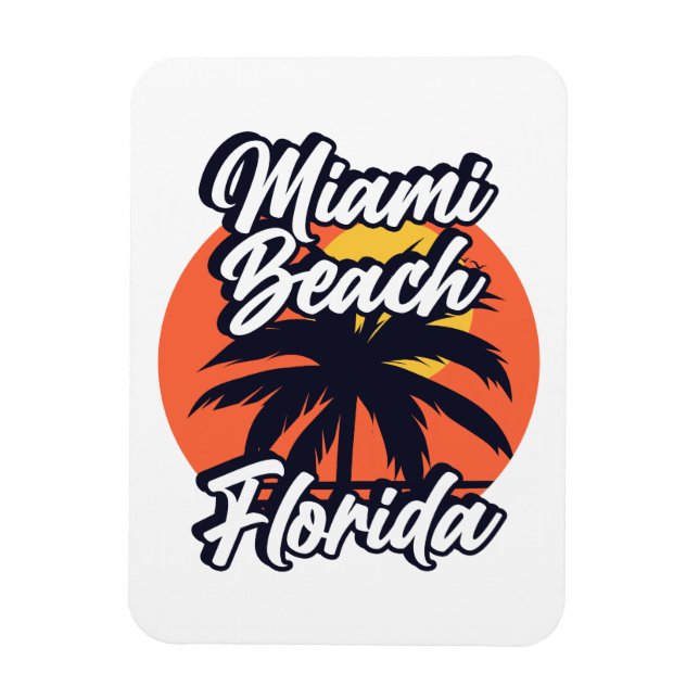 Miami Beach,Florida Magnet (Vertikal)