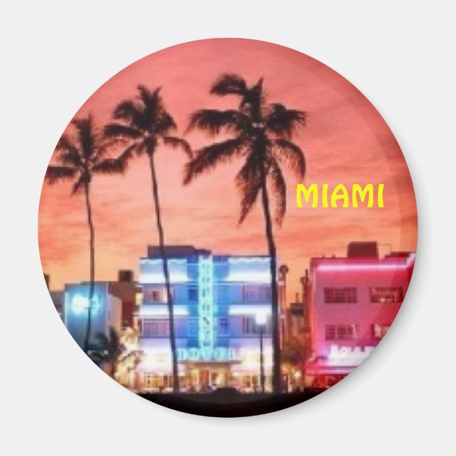 Miami Beach, Florida Magnet (Framsidan)