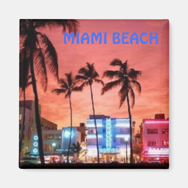 Miami Beach, Florida Magnet (Framsidan)