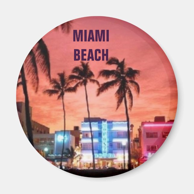 Miami Beach, Florida Magnet (Framsidan)