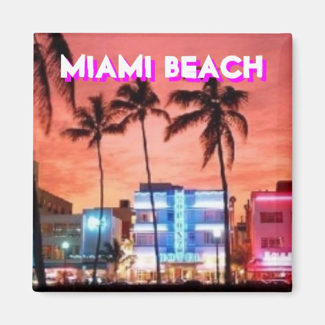 Miami Beach, Florida Magnet (Framsidan)