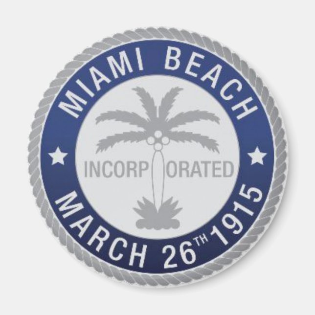 Miami Beach, Florida Magnet (Framsidan)