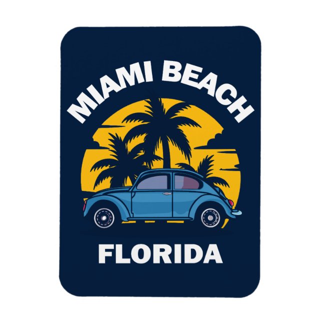 Miami Beach,Florida Magnet (Vertikal)