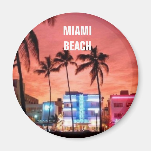 Miami Beach, Florida Magnet (Framsidan)
