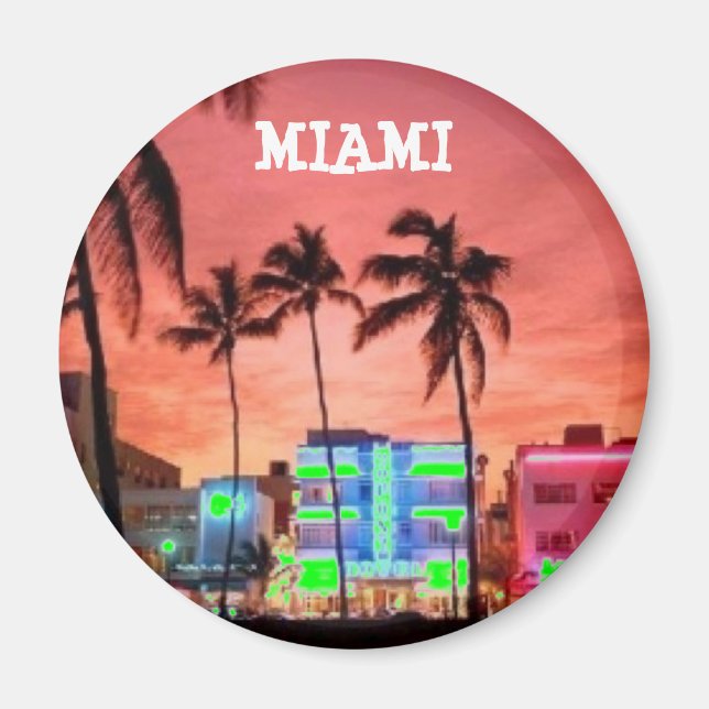 Miami Beach, Florida Magnet (Framsidan)