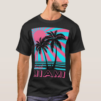 Miami Beach Florida Miami Handflatan Träd T Shirt
