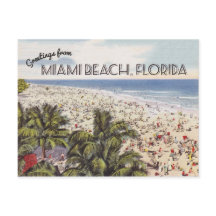 Miami Beach Florida Postcard | Vintage