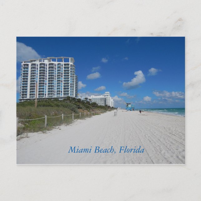 Miami Beach Florida Postcard Vykort (Framsida)