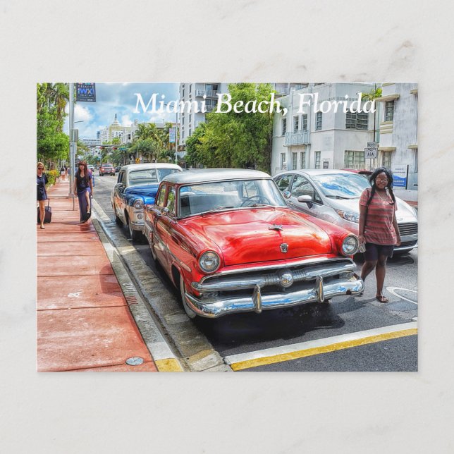 Miami Beach Florida Postcard Vykort (Framsida)