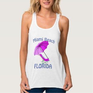 Miami Beach Florida Rosa Linne Med Racerback