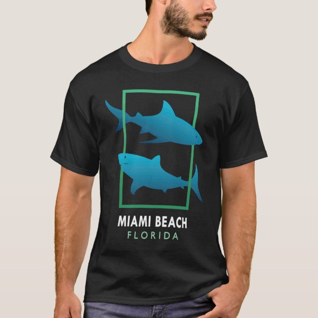 Miami Beach Florida Souvenir 5 T Shirt (Framsida)