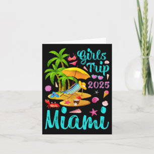 Miami Beach Florida Summer Vacation Girls Resa 200 Kort