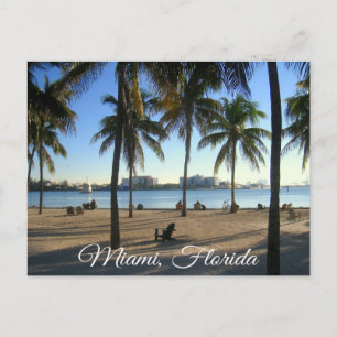 Miami Beach Florida, Sunset Postcard Vykort